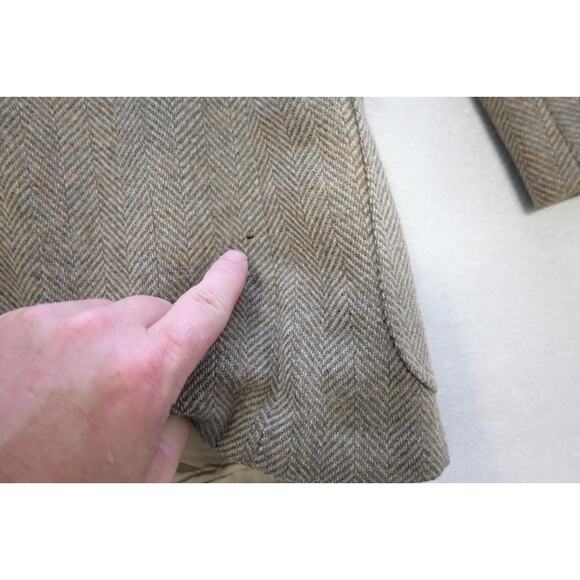 VTG Boston Harbor Tweed Handwoven Wool Blazer Sports Jacket Mens Sz 38 R - Picture 6 of 13